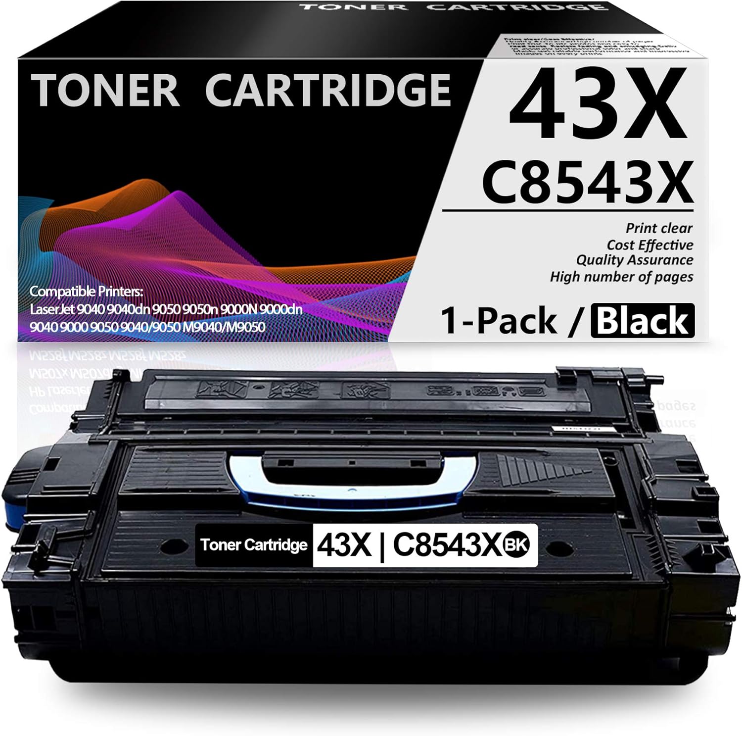 1 Pack Black High Yield Toner Cartridge Y479