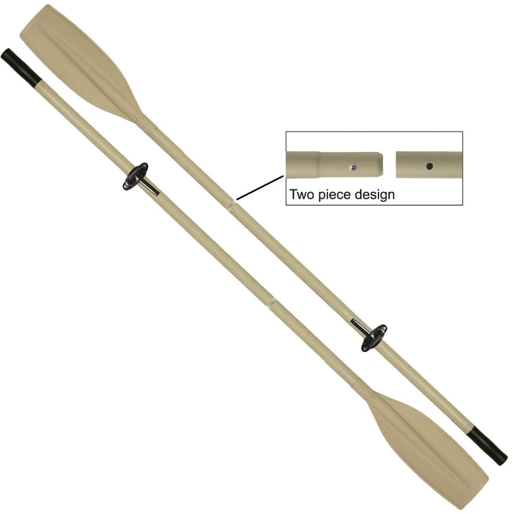 Heavy Duty Aluminum Oars, Split Shaft, 2 Piece, Pair J91053