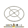 Propane Gas Fire Pit Burner Ring Kit with Flat Pan X98894