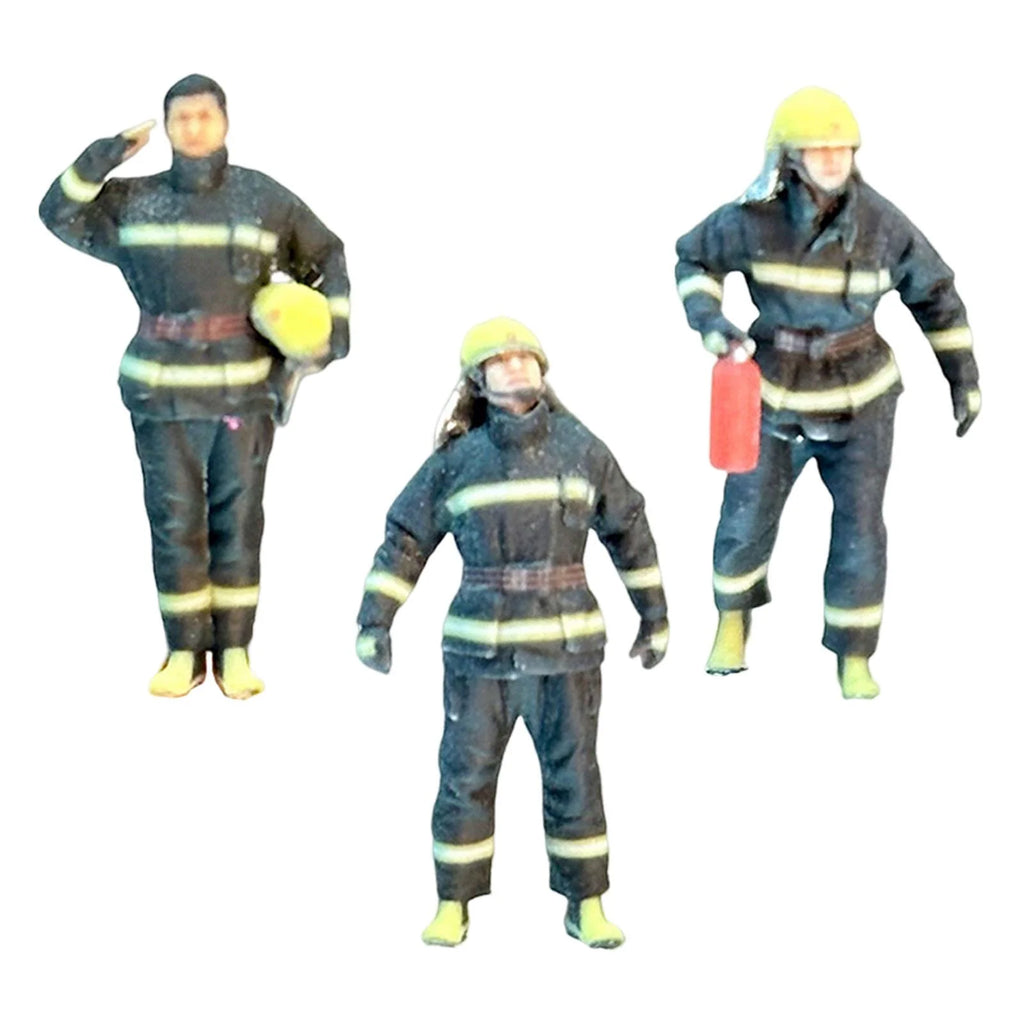 64th Firefighter Model Tiny People Model for Dollhouse C1660