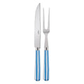 White Stripe Light Blue Carving Set M38972