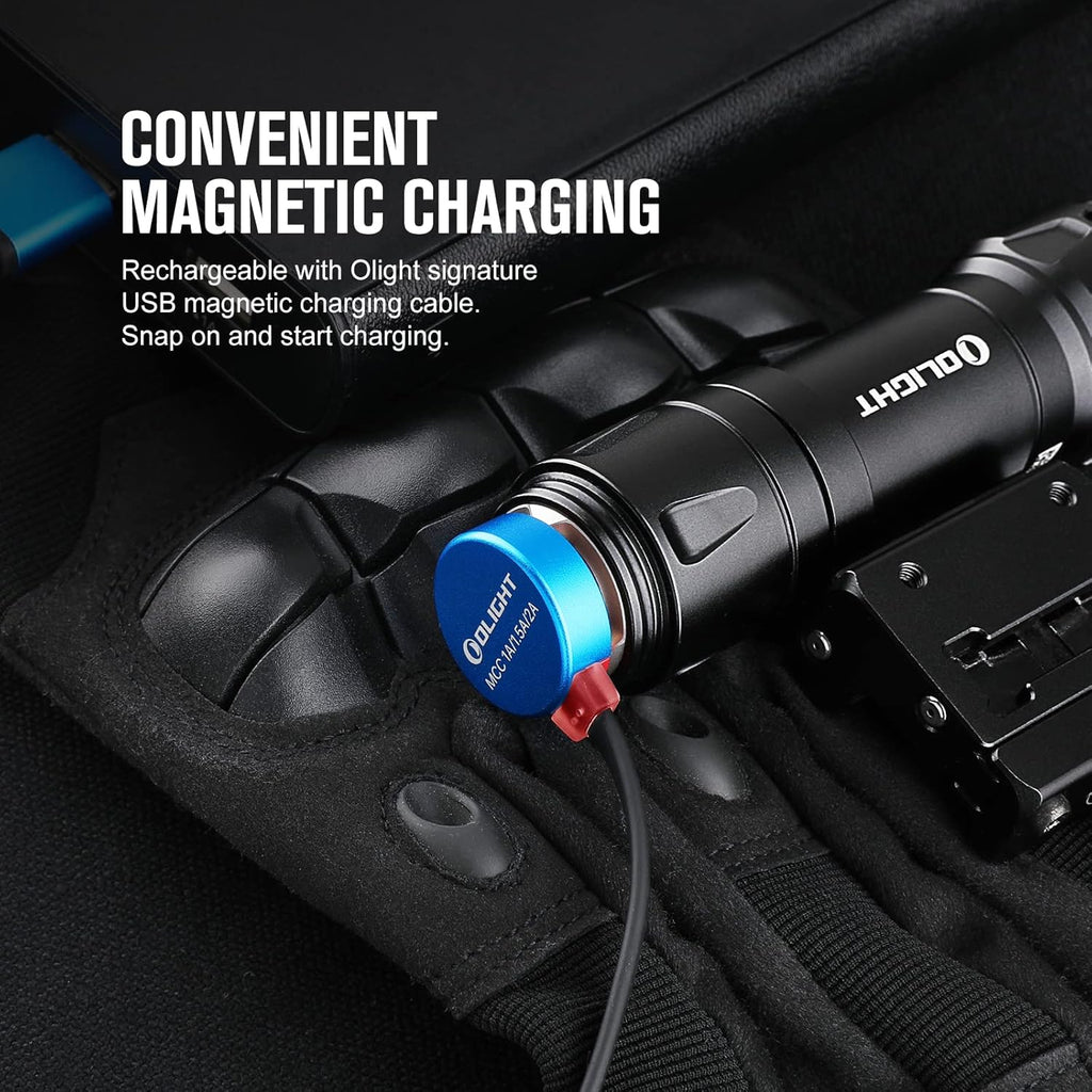 1000 Lumens Rechargeable Tactical Flashlight with Green Beam and White LED Combo L815