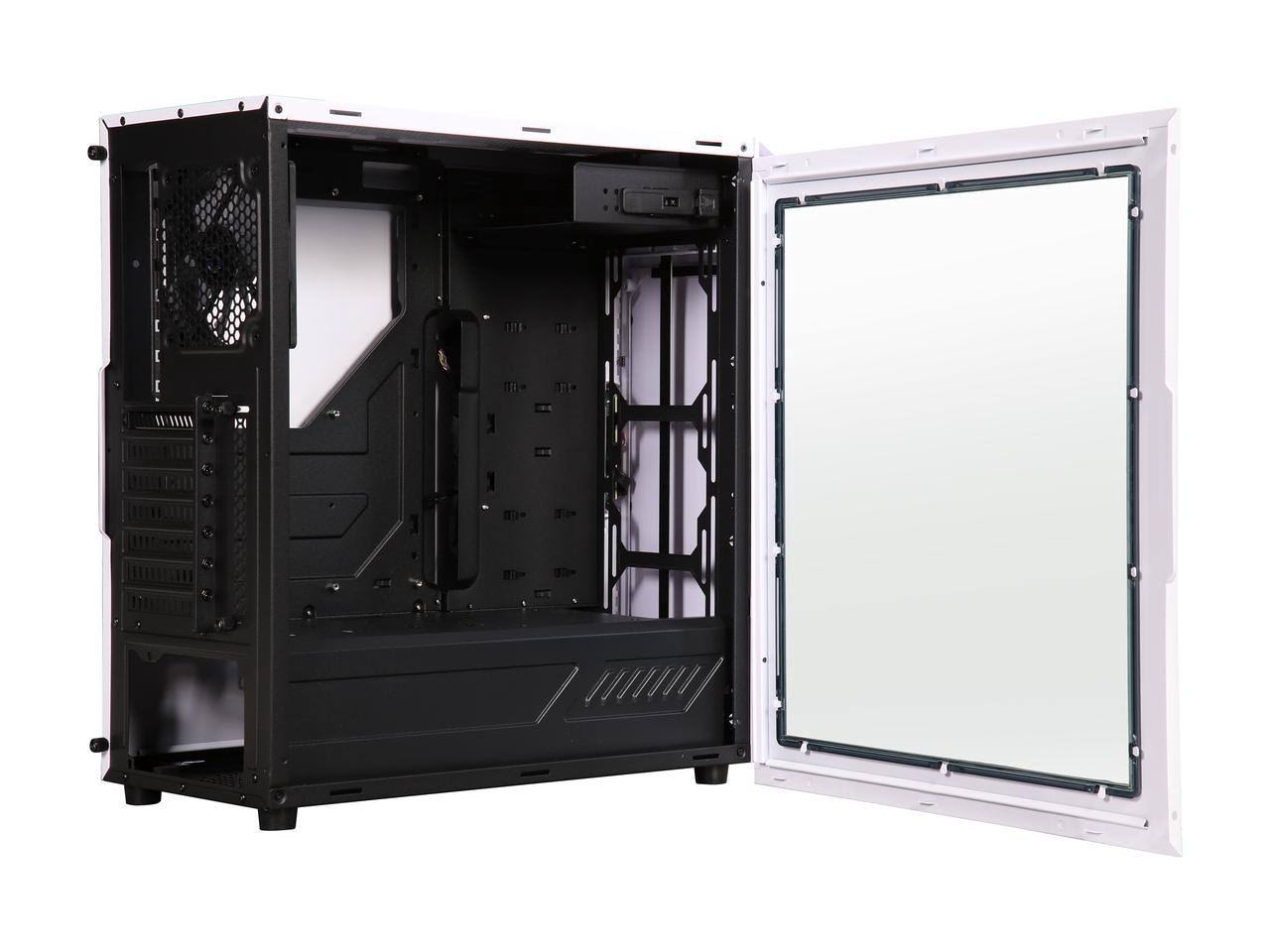 White Steel / Plastic ATX Tower Computer Case T13245