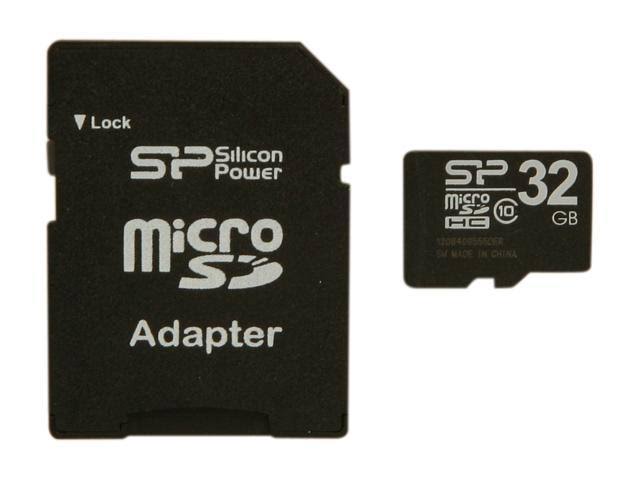 32GB microSDHC Class 10 Memory Card with SD Adapter Y47643