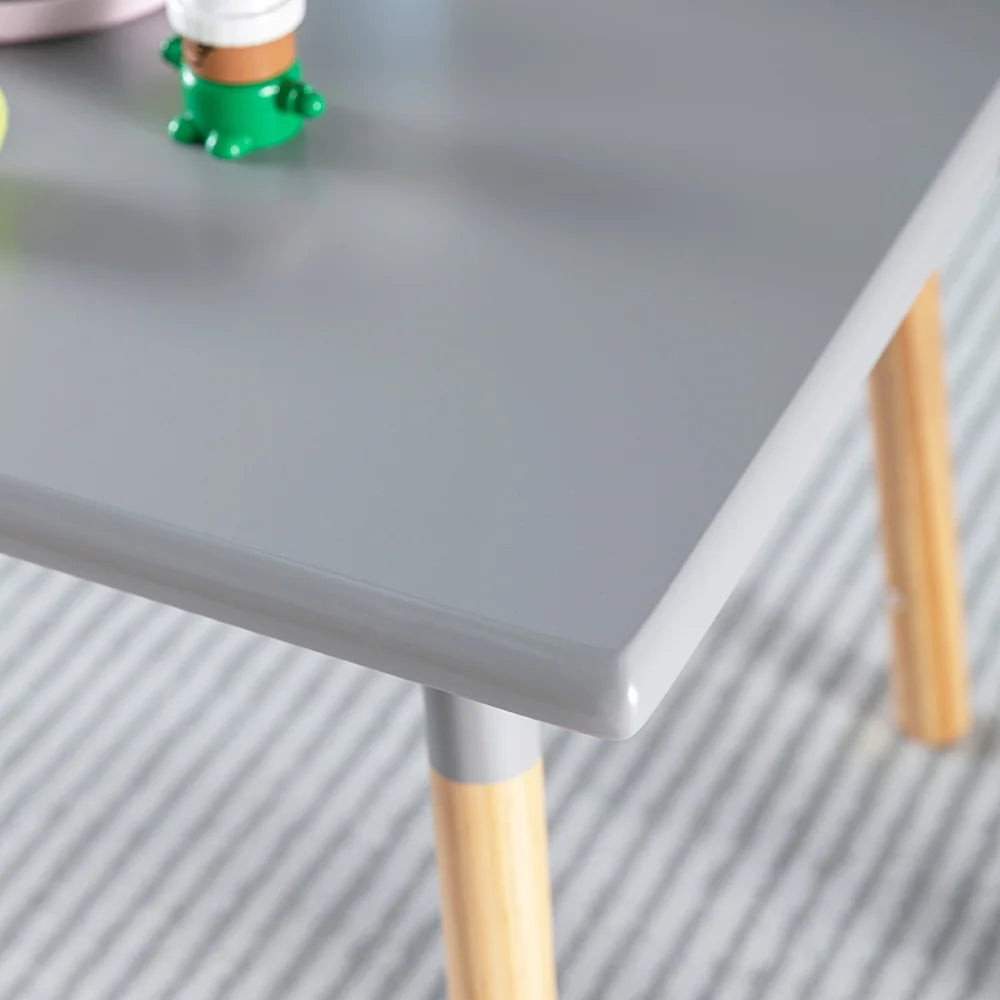 Gray Kids Table and Stool Set T102
