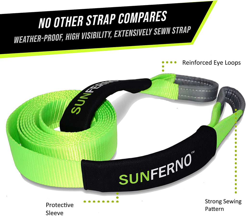 Recovery Tow Strap 35000lb Heavy Duty 3" x 20' I96128