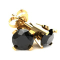 Black Diamond Stud Earrings in 14K Gold Q476823