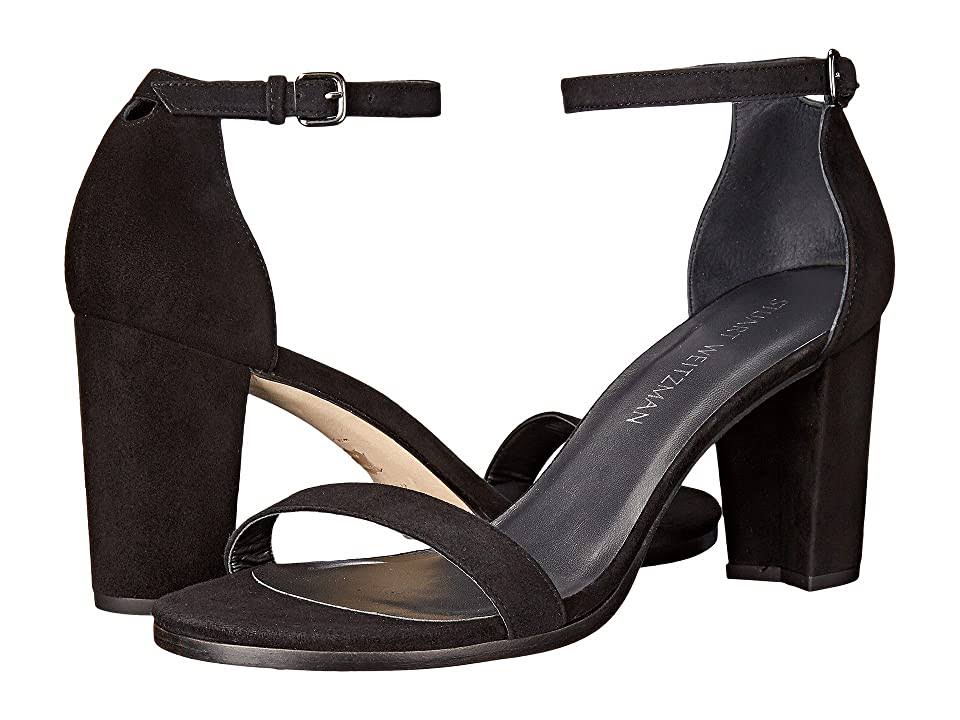 Black Suede 7 Wide Sandals U191070