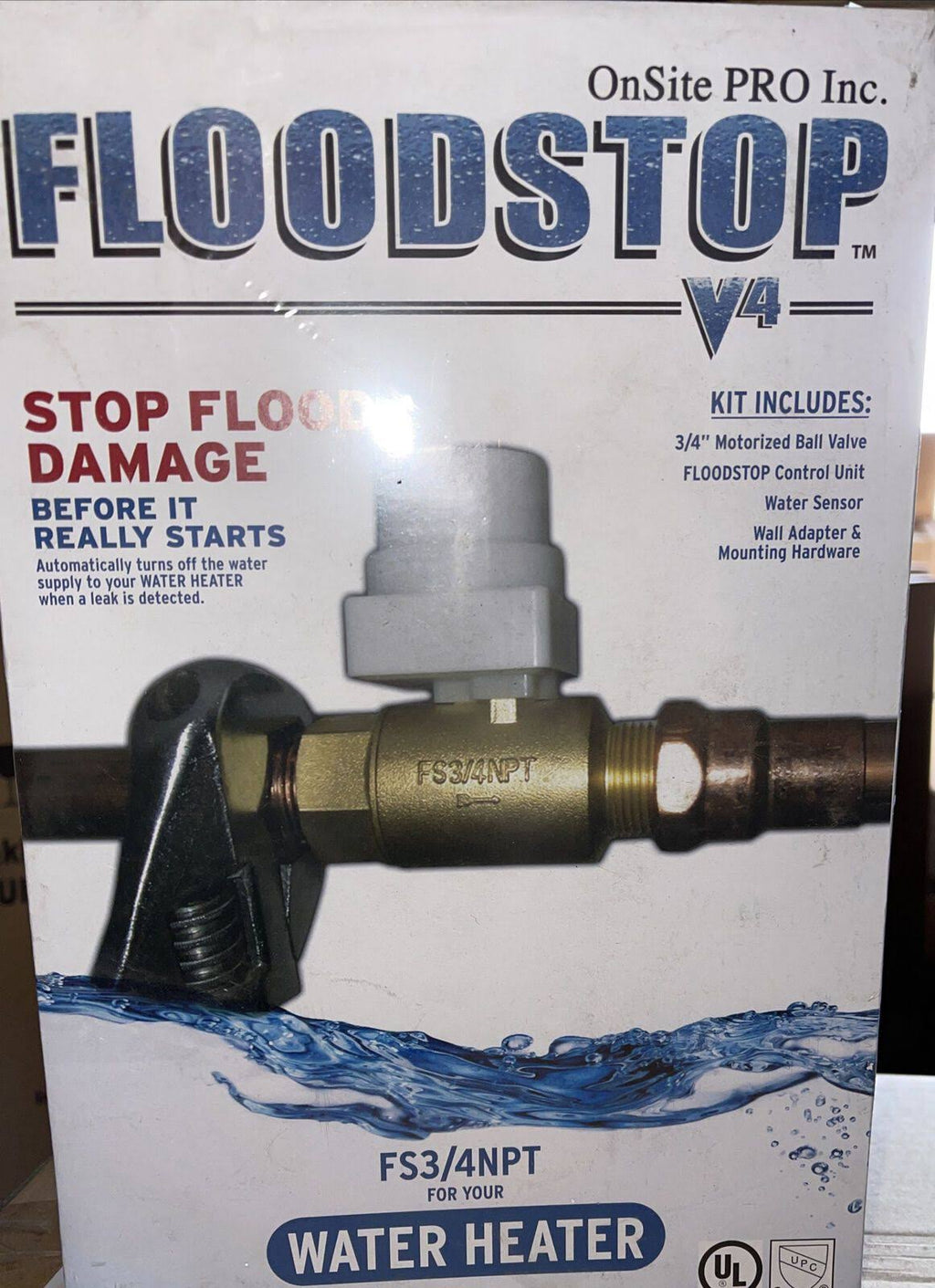Water Safety Shut-Off Valve for Water Heaters F378