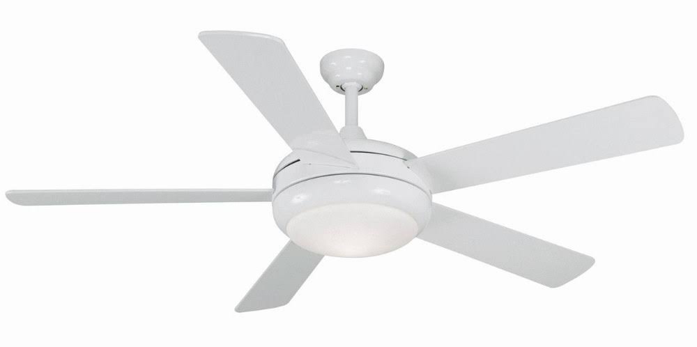 52 inch Ceiling Fan with Light Kit White Finish R7277