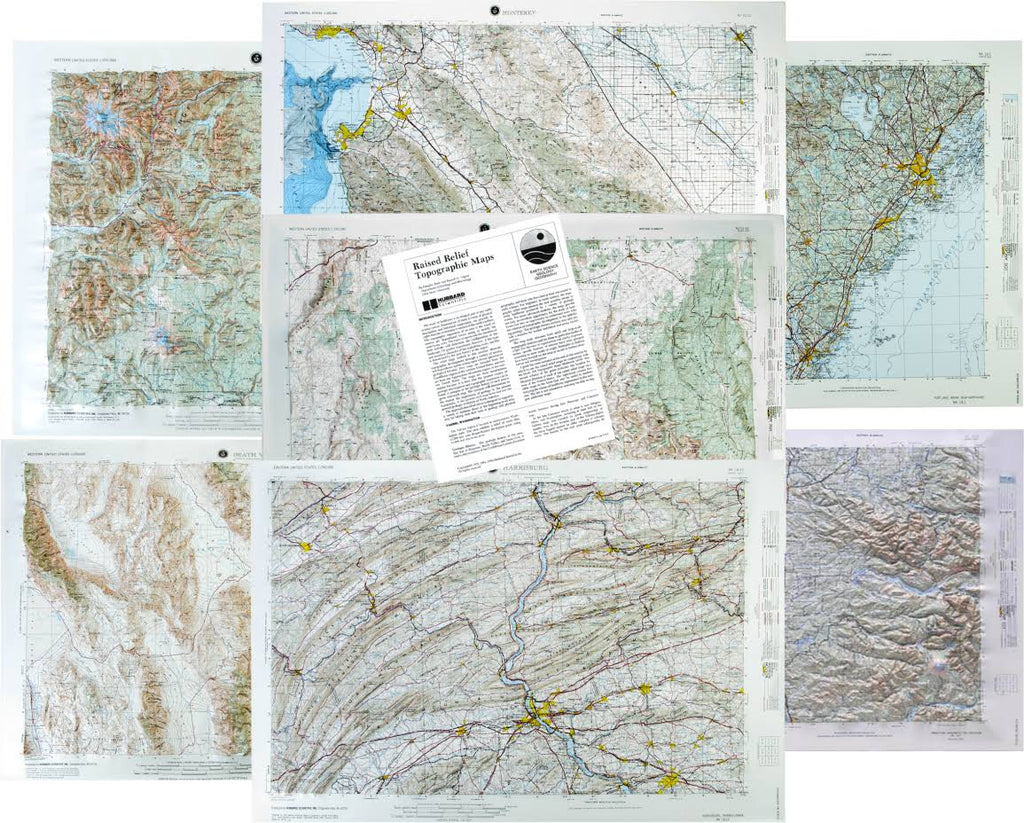 Landform Relief Maps Set of 7 O43655