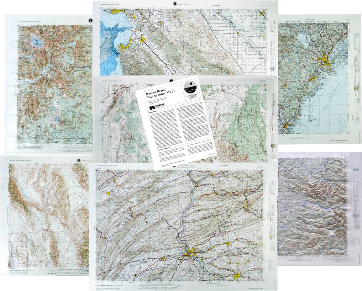 Landform Relief Maps Set of 7 O43655