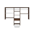 Espresso Kids Convertible Wood Closet System V2211