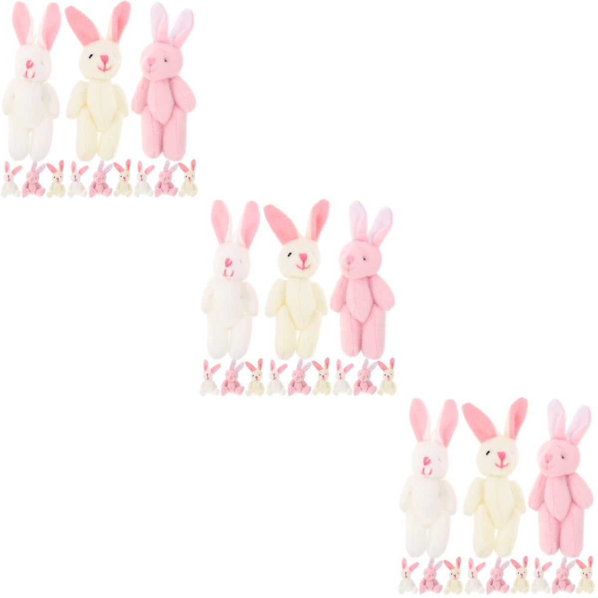 45 Pcs Plush Cotton Mini Animal Car Accessories U763761