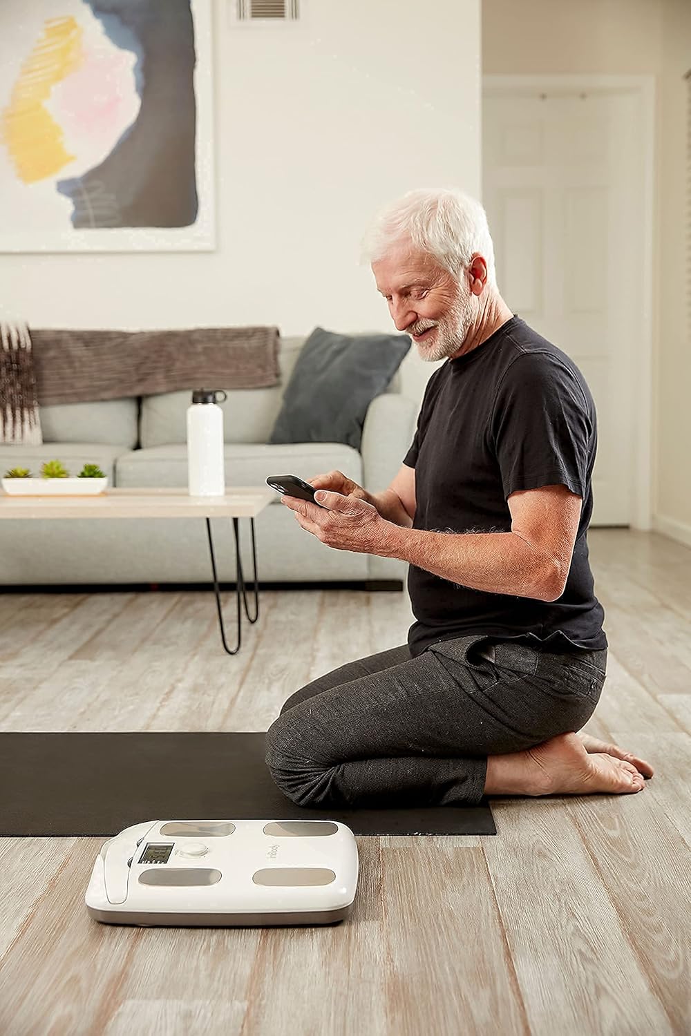 Soft White Full Body Composition Analyzer Scale N324965