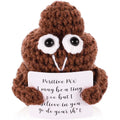 3 Inch Crochet Doll with Positive Cards Q843