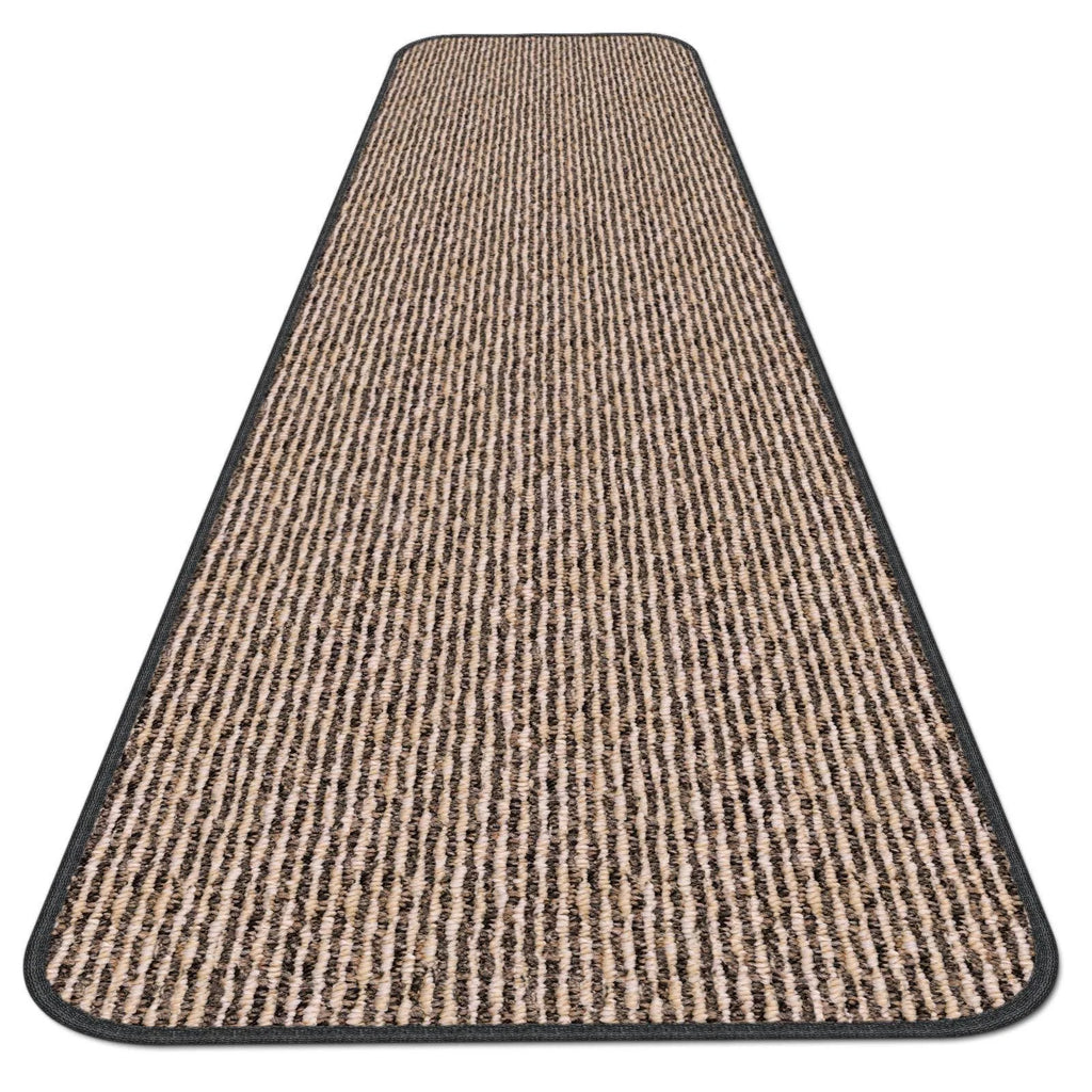 Black Ripple Skid-Resistant Carpet Runner 14 ft. x 36 in. F71466