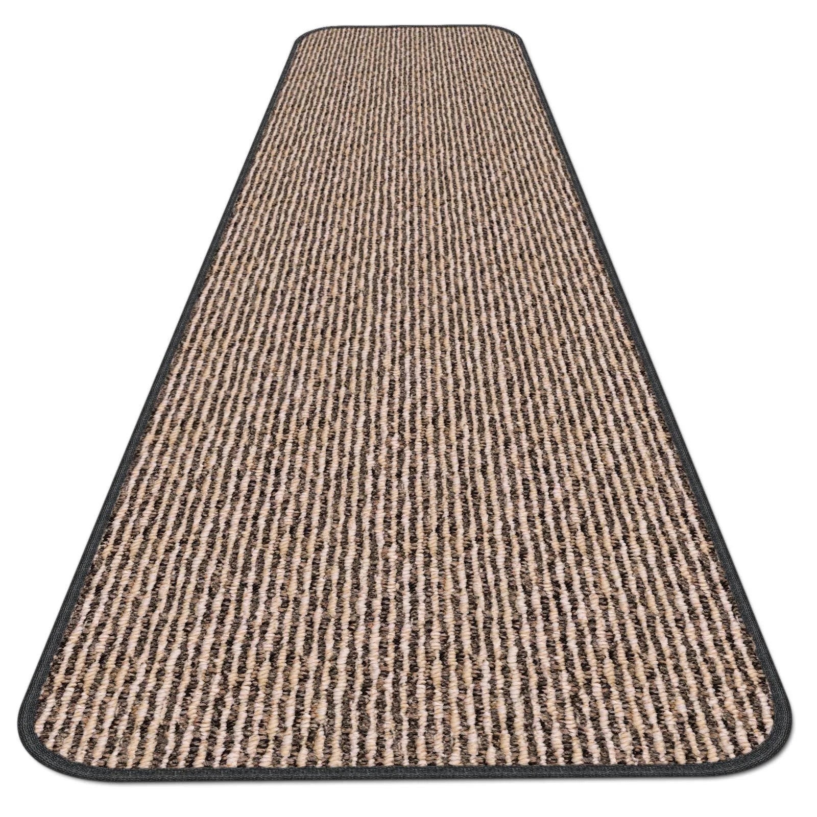 Black Ripple Skid-Resistant Carpet Runner 14 ft. x 36 in. F71466