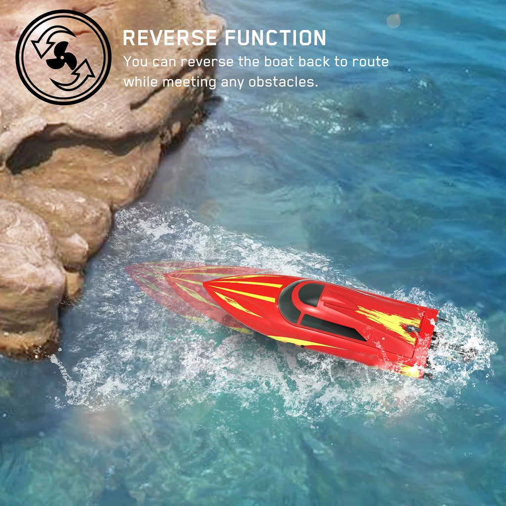Remote Control Boat 30kmh High Speed 2.4GHz with 2 Battery T8493