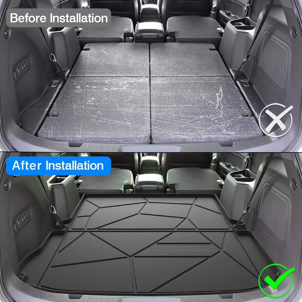 Black TPO Non-Slip Cargo Mat Pack of 2 N946449