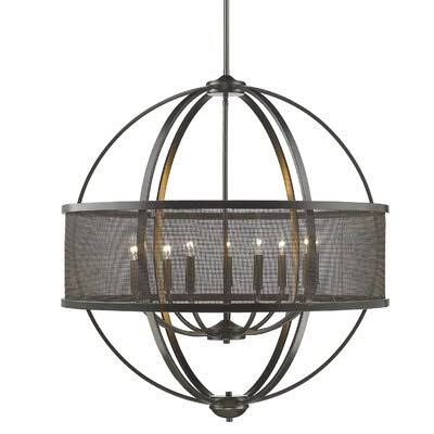 9-Light Candle Style Globe Chandelier Etruscan Bronze Y261047