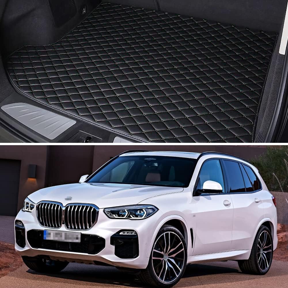 Black with Black line Car Trunk Mat Pack of 2 T488167