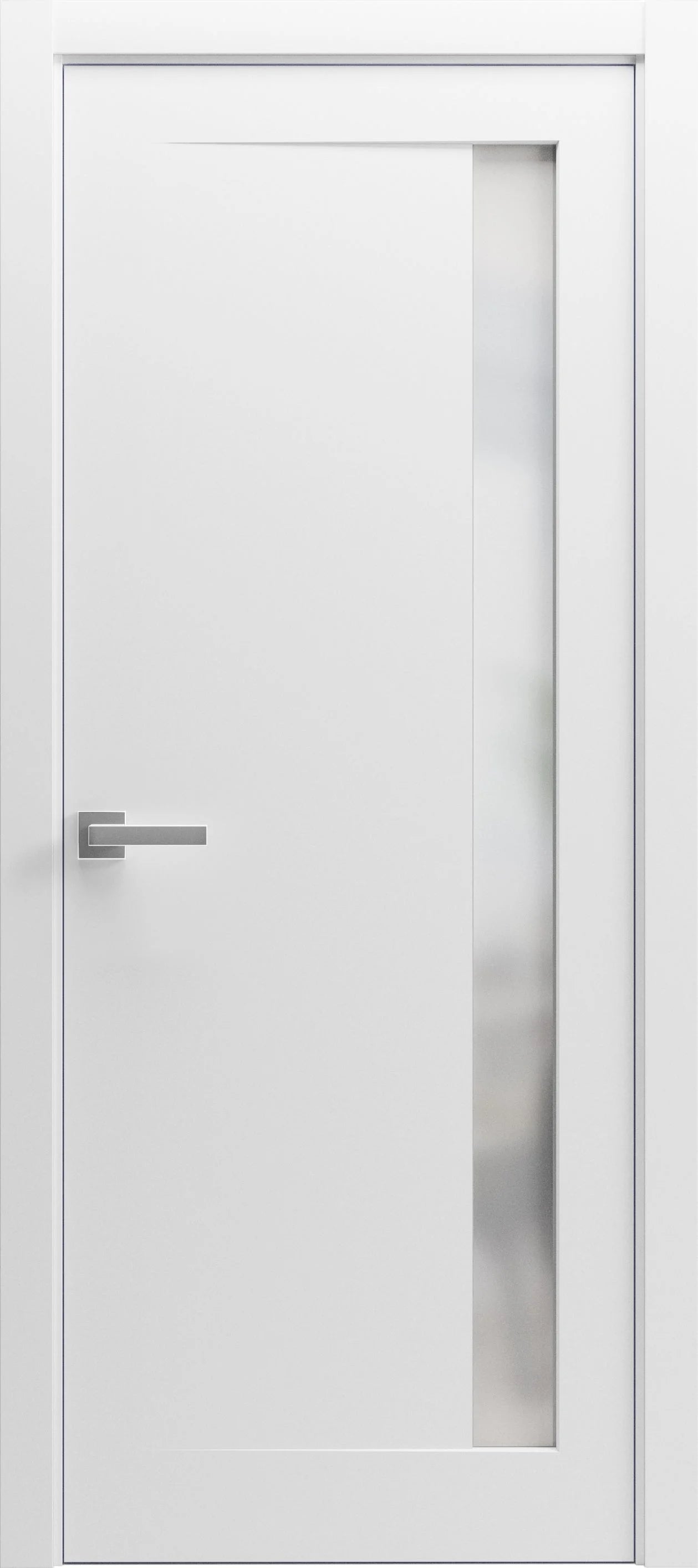 Matte Black Double Barn Door with Frosted Glass Y30140