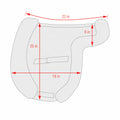 Black Semi Lined Sheepskin Saddle Pad U7515
