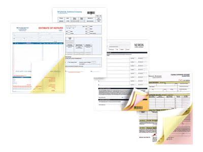 4-Part Straight Carbonless Paper Z966