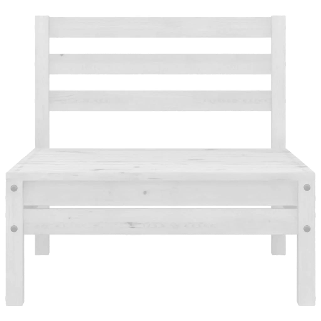 White Solid Pinewood Patio Sofa L1266