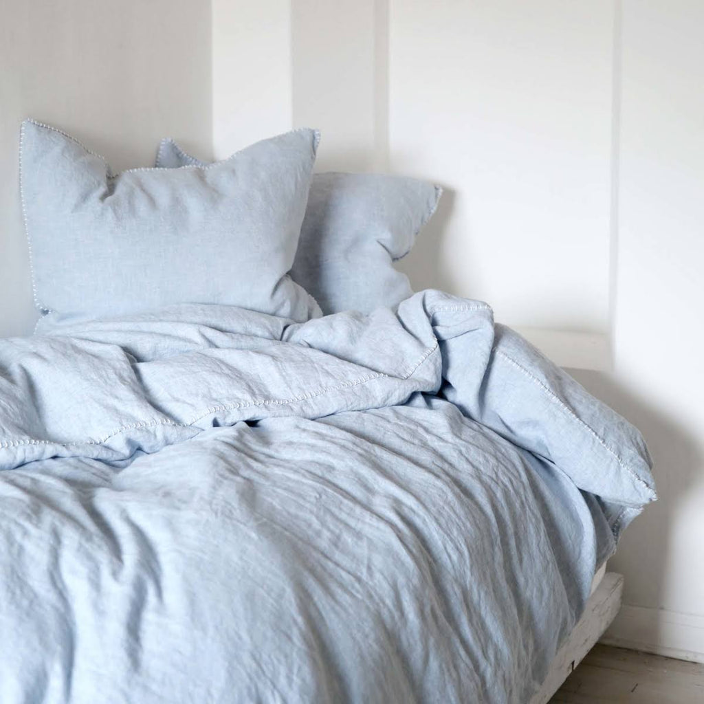 Prairie Stitch Duvet Cover Full/Queen Gray Y8040