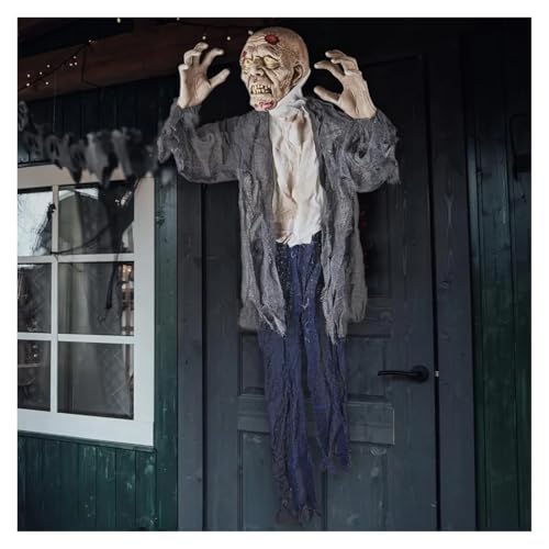 Halloween Hanging Zombie Outdoor Prop with Flowing Robe V88431