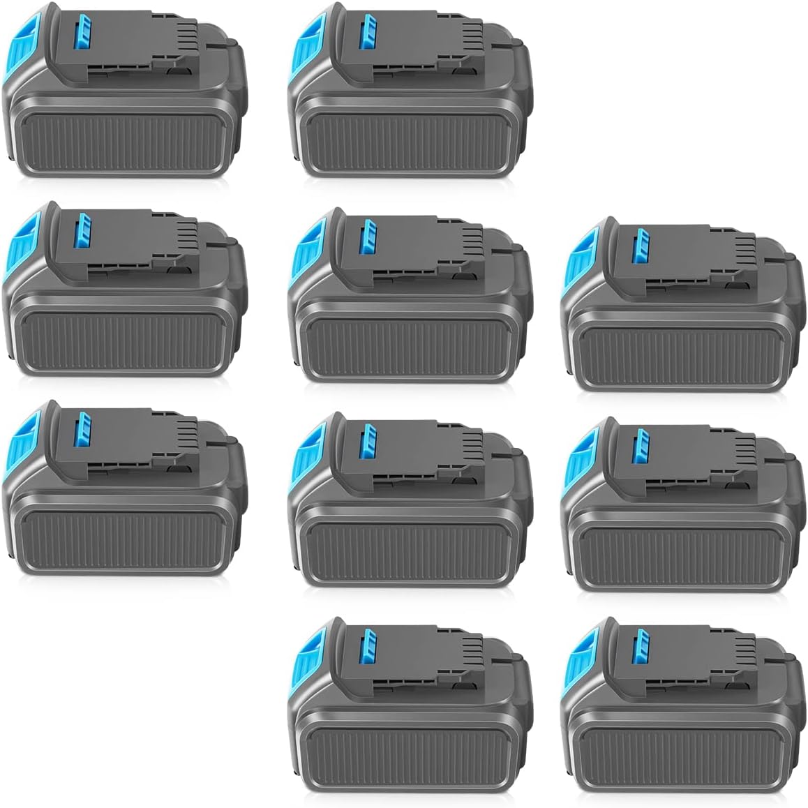 10 Packs 20V 6.0Ah Battery with LED Indicator C967669