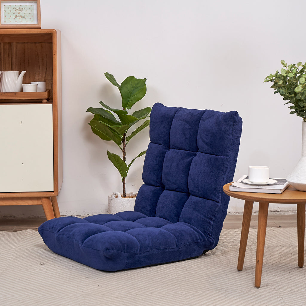 Folding Lounge Chaise Sofa with 5 Reclining Position Y3900