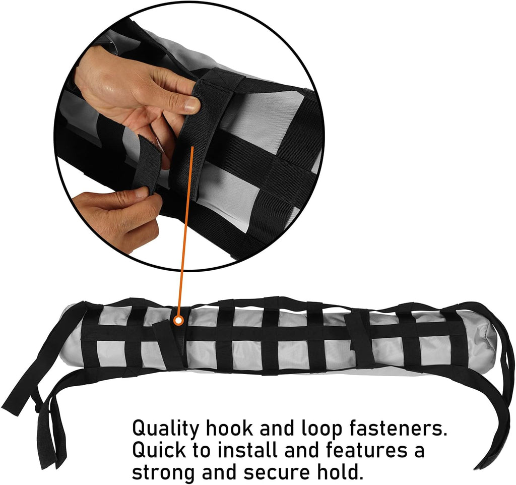 Tear Resistant Tarp Awning Camping Tent with 6 Sandbags S443493