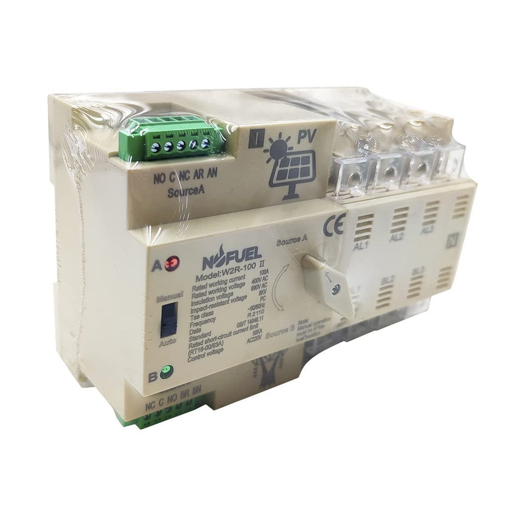 Dual Power Switch Automatic Transfer Switch Din Rail 220V A3662