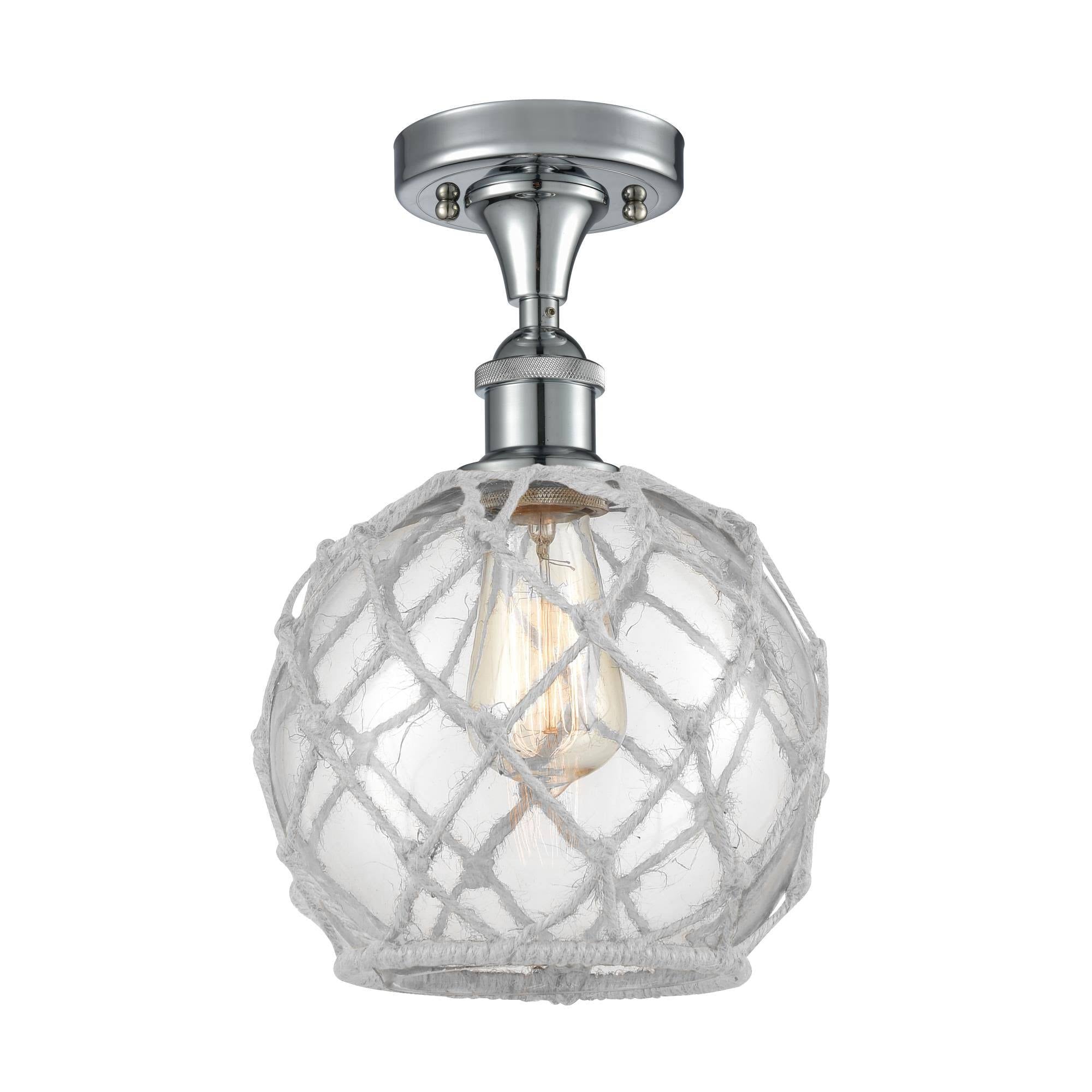 Polished Chrome Semi-Flush Mount Light U310