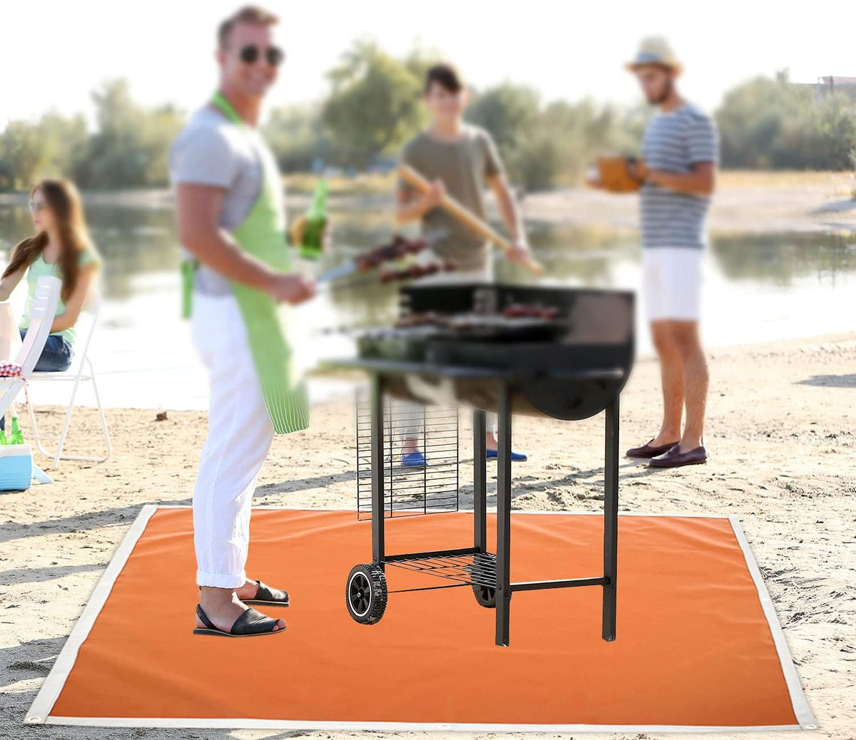Fire Pit Mat, Flame Retardant Felt Fabric, Pack of 2 P8302