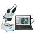 20X-40X Stereo Microscope with Dual Lights and 5MP USB Camera J5301