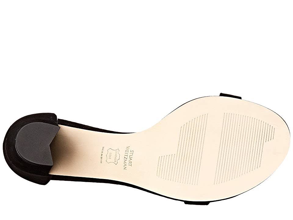 Black Suede 7 Wide Sandals U191070