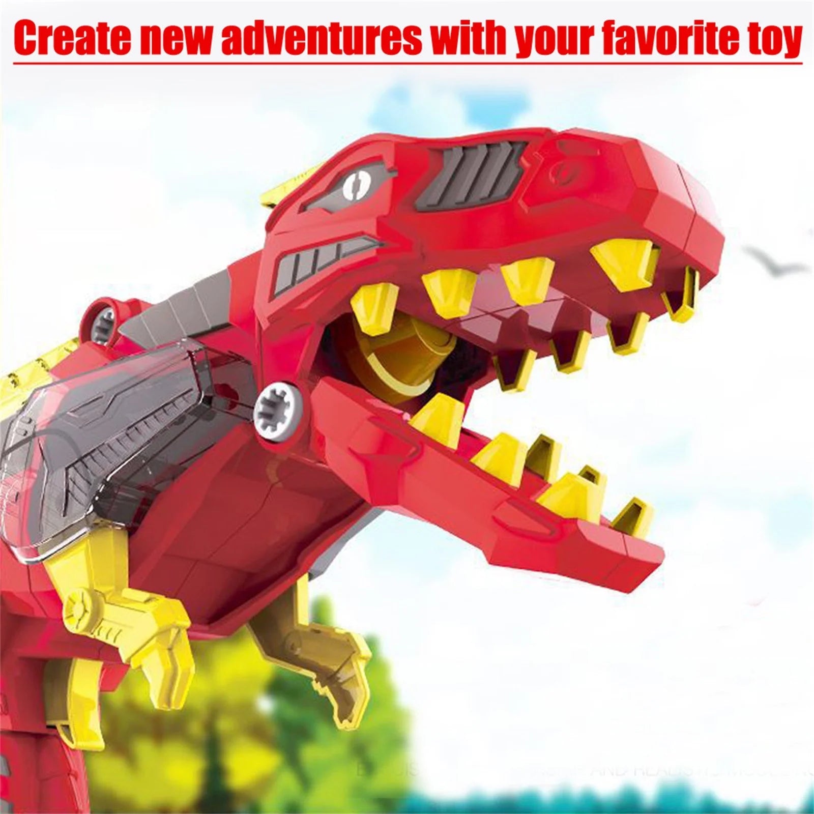3 in 1 Transforming Dinosaur Toy Lights Sound L33446