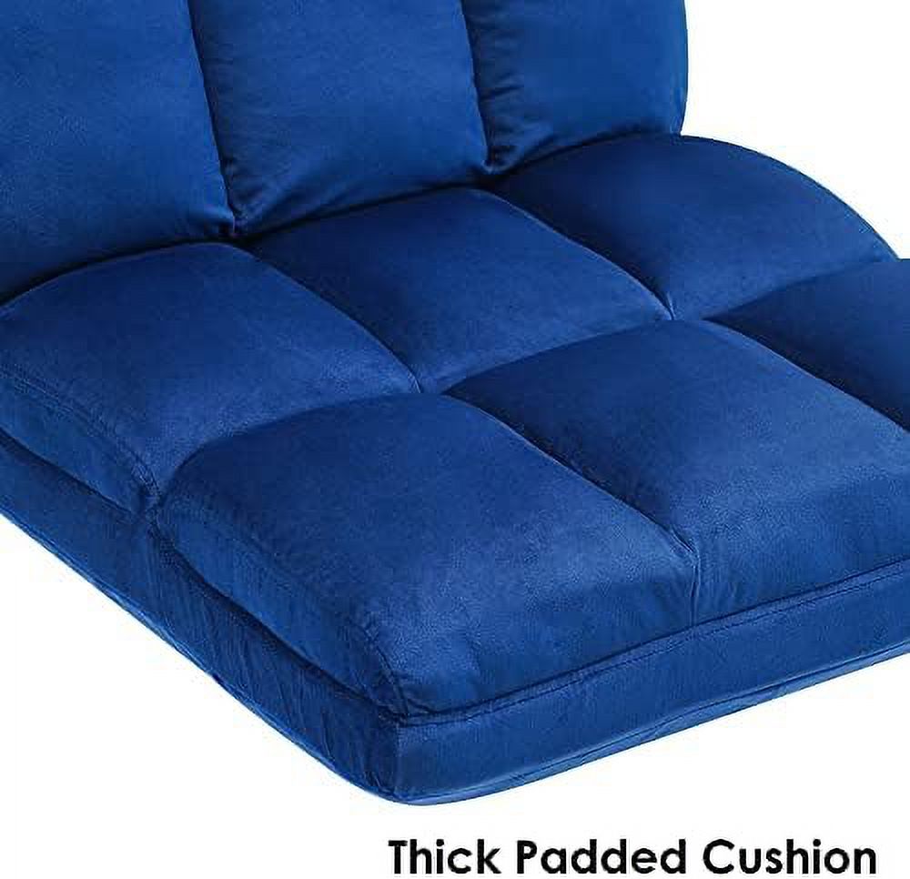 Dark Grey Velvet Accent Chair with Ottoman Y801