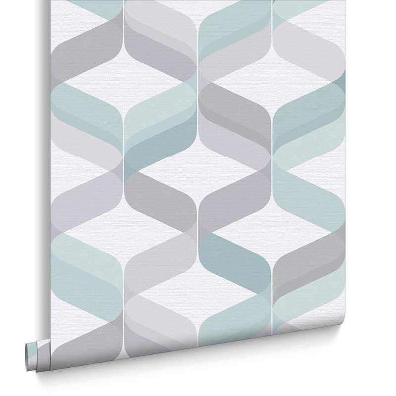 Retro Aqua Wallpaper B85672