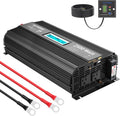 2500 Watt Car Power Inverter DC 12V to 110V-120V AC with LCD Display 2 AC Outlets 2 USB Ports V776776