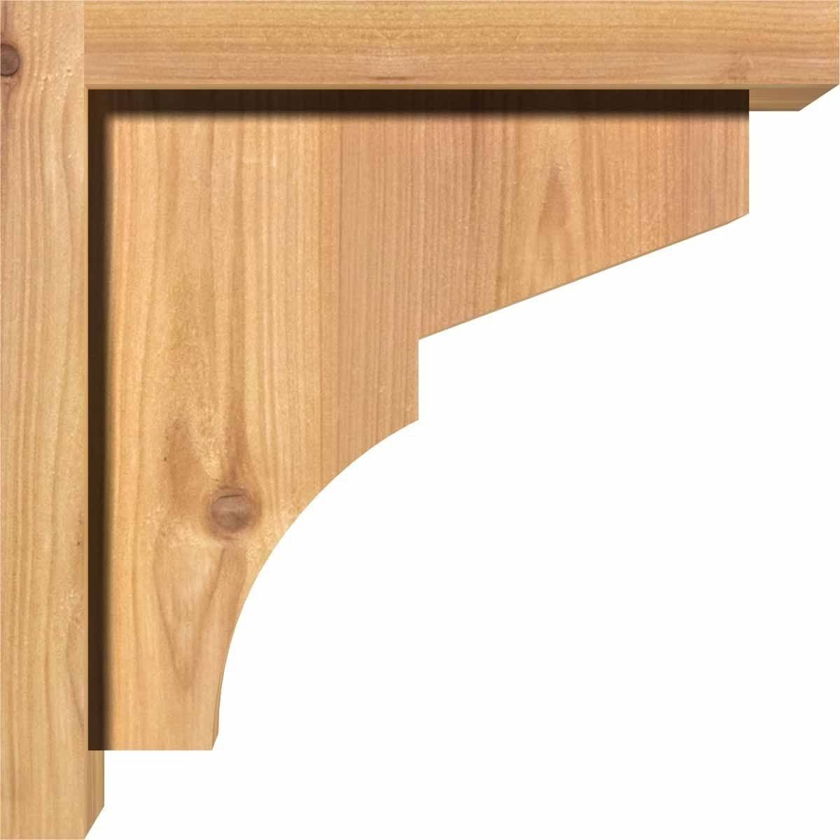 Monterey Smooth Corbel with Backplate, Western Red Cedar F30638