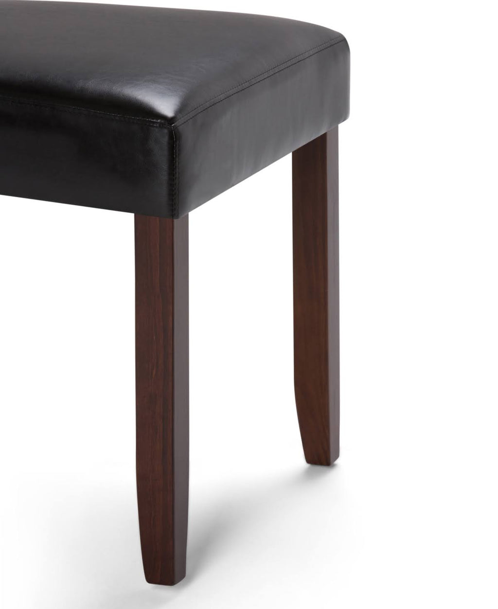 Faux Leather Parson Dining Chair, Satin Cream, Set of 2 Q325866