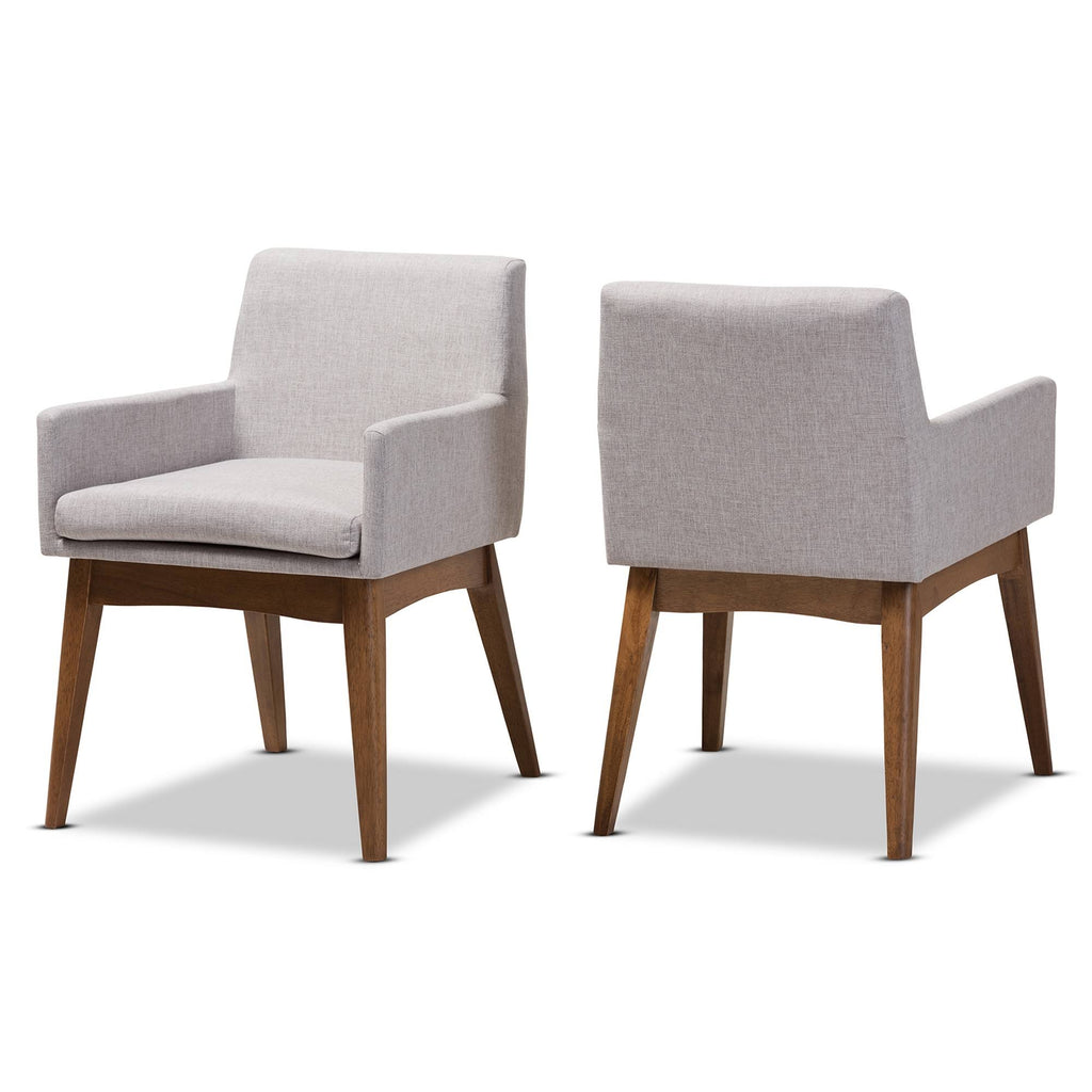 Grey/Beige Dining Armchair, Set of 2 O4949