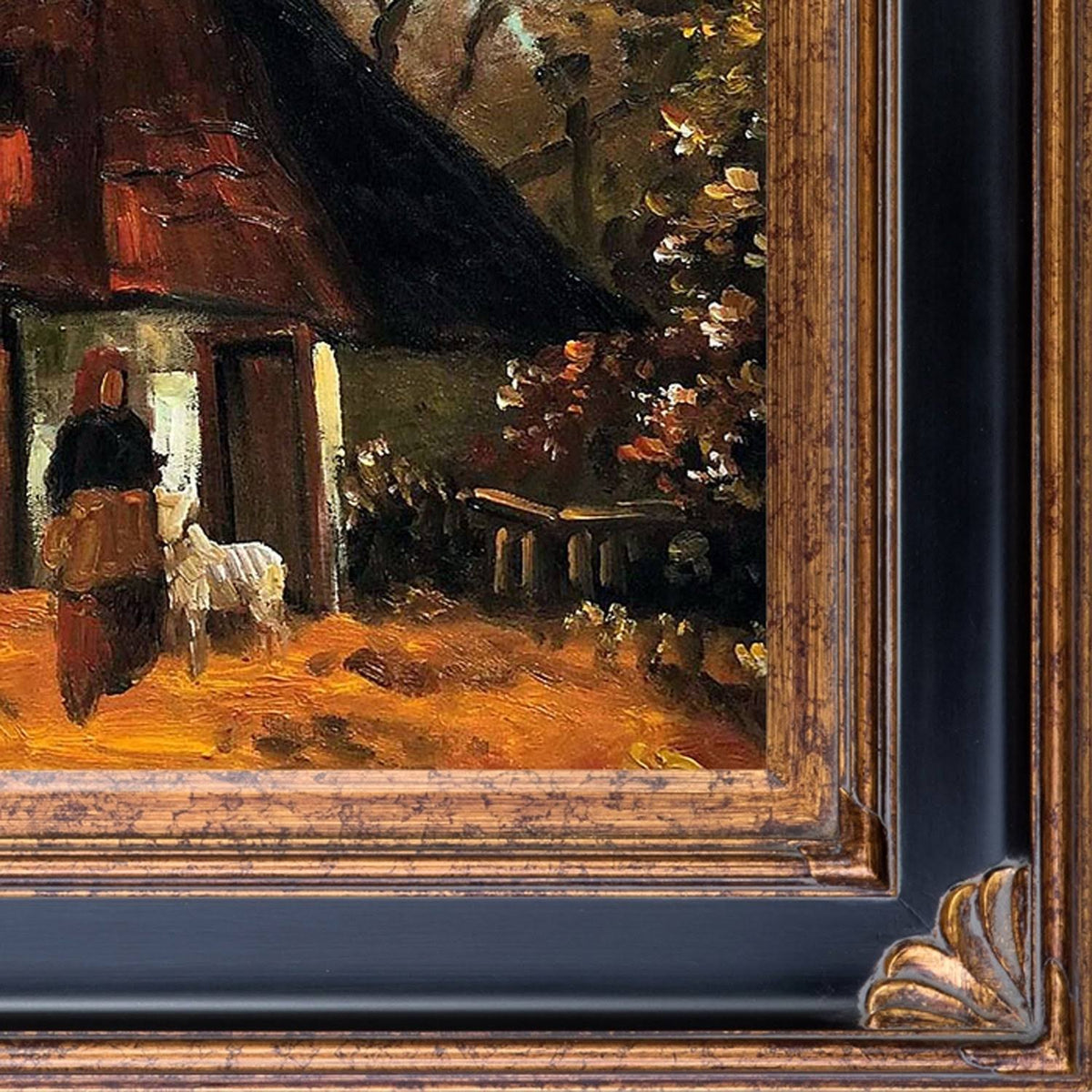 Framed Oil Painting on Canvas P5859