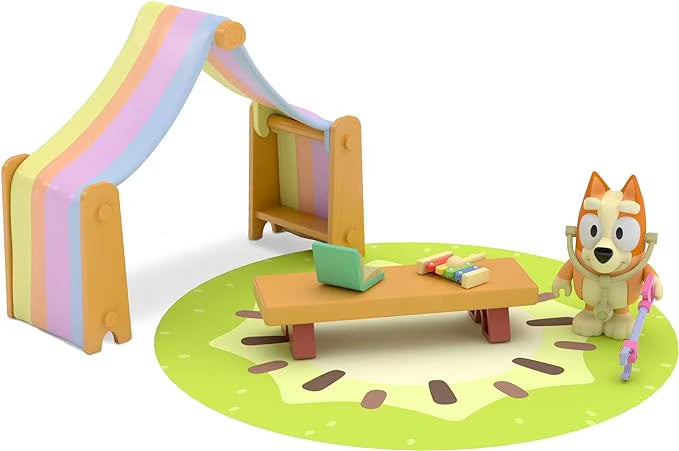 Bluey Bingo's Playroom with 2.5" Figure, Canopy, Table, Computer, Rug, and Xylophone S4788