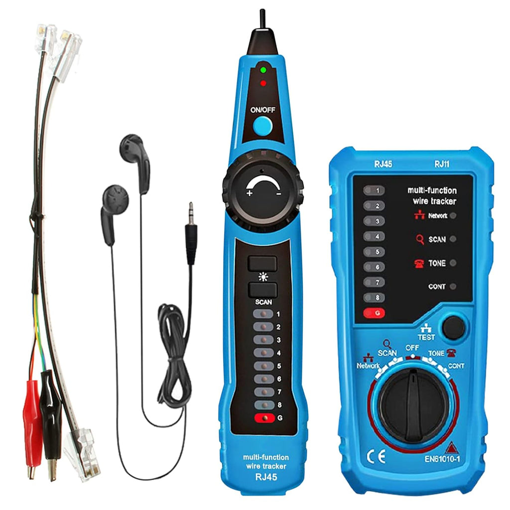 RJ11 RJ45 Cable Tester Toner Ethernet LAN Tester, Pack of 2 Q765